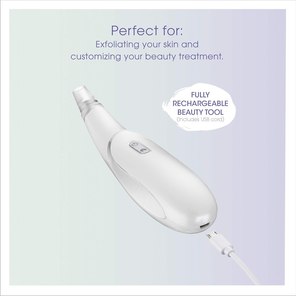 Conair True Glow 2-in-1 Microdermabrasion Beauty Tool and Pore Extractor + Cordless