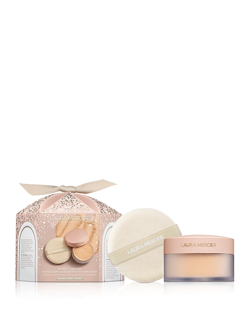 Laura Mercier 2-Pc. Divinely Flawless Translucent Loose Setting Powder & Puff Set - Translucent Honey