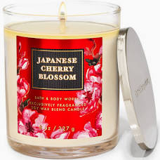 Bath & Body Works Single Wick Candle - Japanese Cherry Blossom