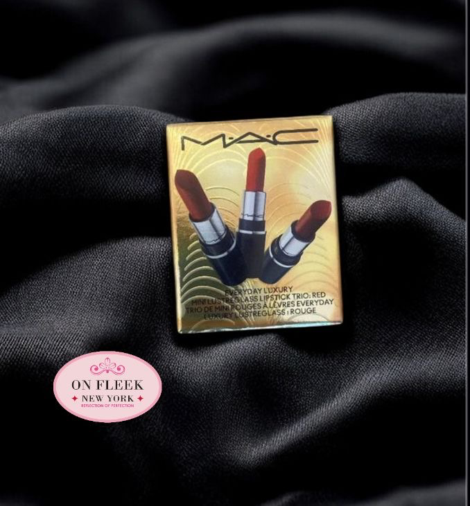 MAC 3-Pc. Everyday Luxury Mini Lustreglass Lipstick Gift Set - Red