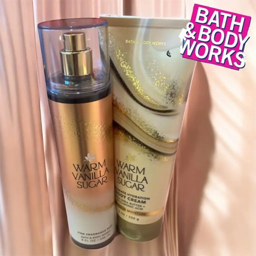 Bath & Body Works Warm Vanilla Sugar Fine Fragrance Body Mist , body cream