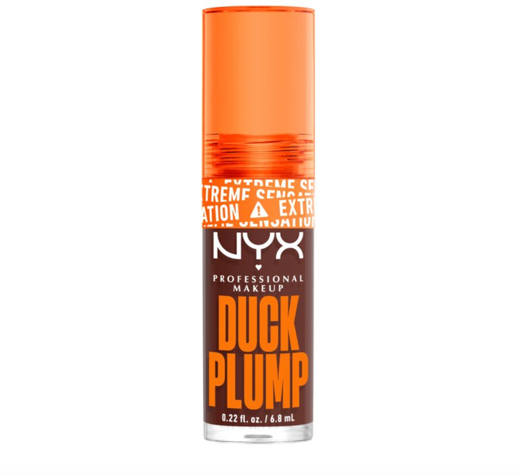 NYX PROFESSIONAL MAKEUP Duck Plump High Pigment Lip Gloss  Lip Plumper Gloss with Spicy Ginger - Twice the Spice