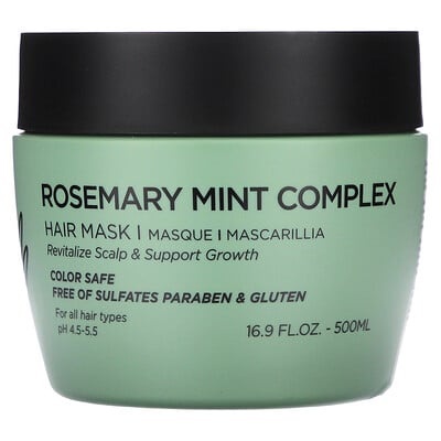 Luseta Beauty, Rosemary Mint Complex, Hair Mask, for All Hair Types, 16.9 Fl Oz (500 Ml)