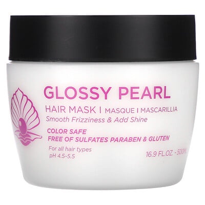Luseta Beauty, Glossy Pearl, Hair Mask, for All Hair Types, 16.9 Fl Oz (500 Ml)
