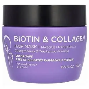 Luseta Beauty, Biotin & Collagen Hair Mask, 16.9 Fl Oz (500 Ml)