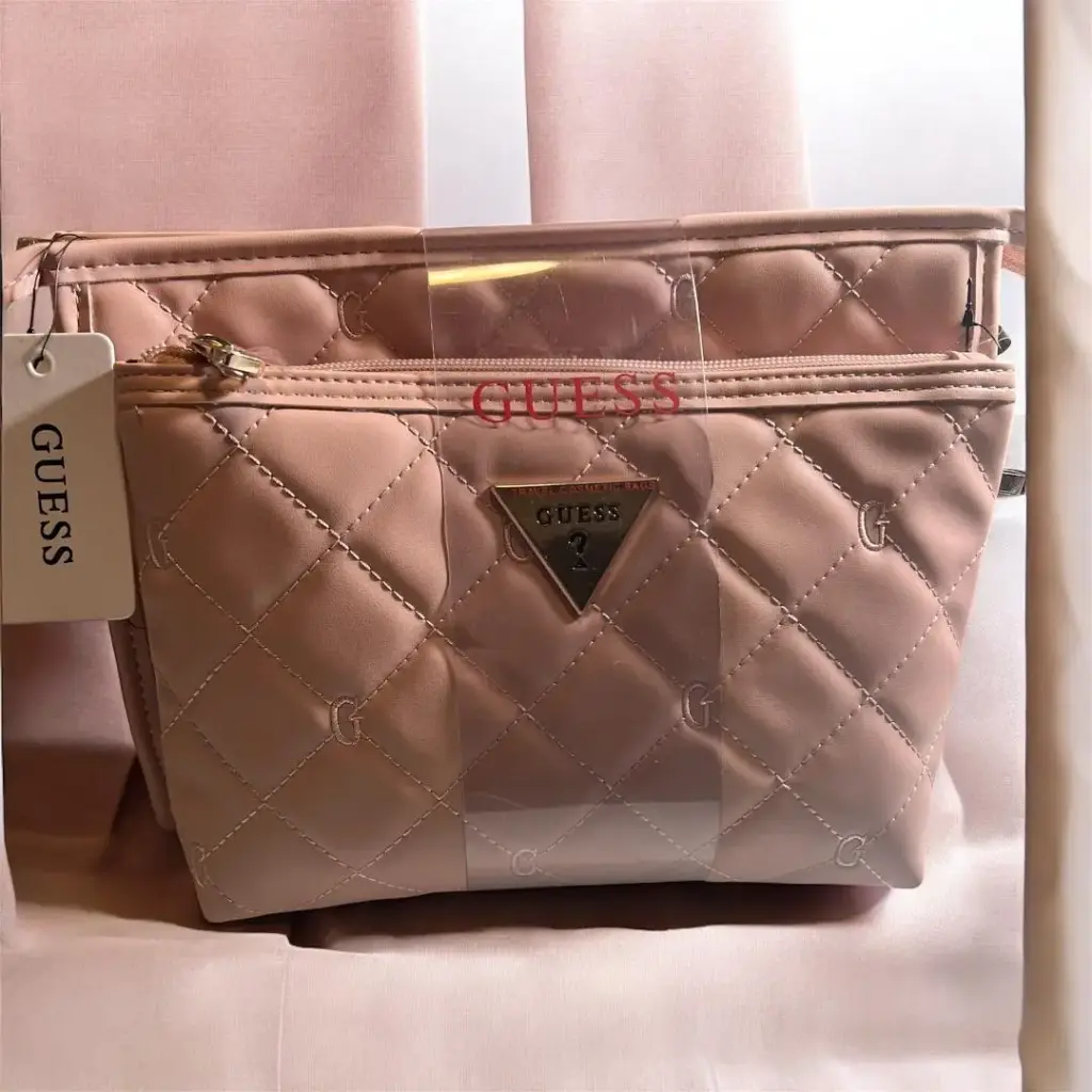 GUESS Cosmetic bag set nude pink