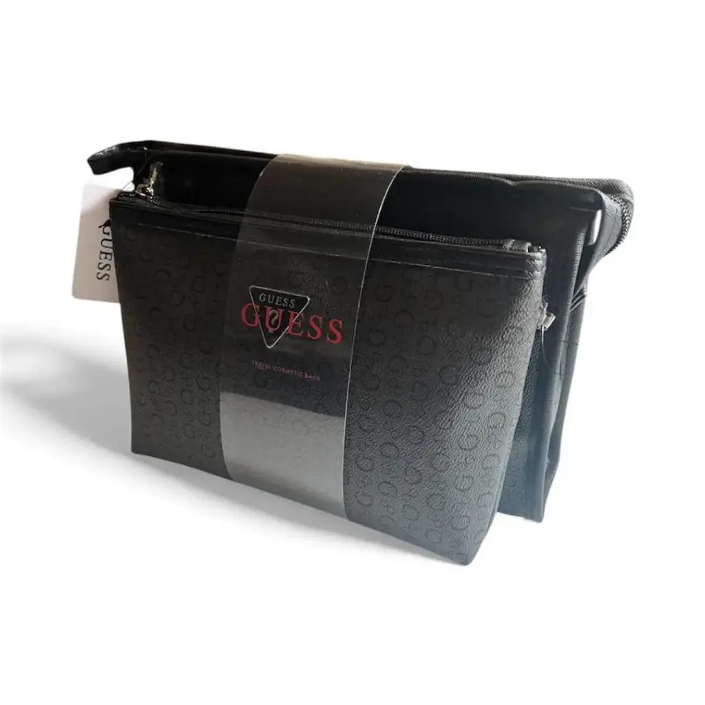 GUESS Cosmetic bag set of 2 balck