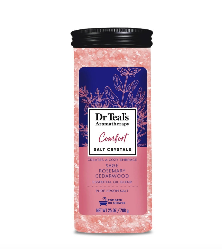Dr Teal's Aromatherapy Comfort Salt Crystals- Sage  Rosemary  & Cedarwood 