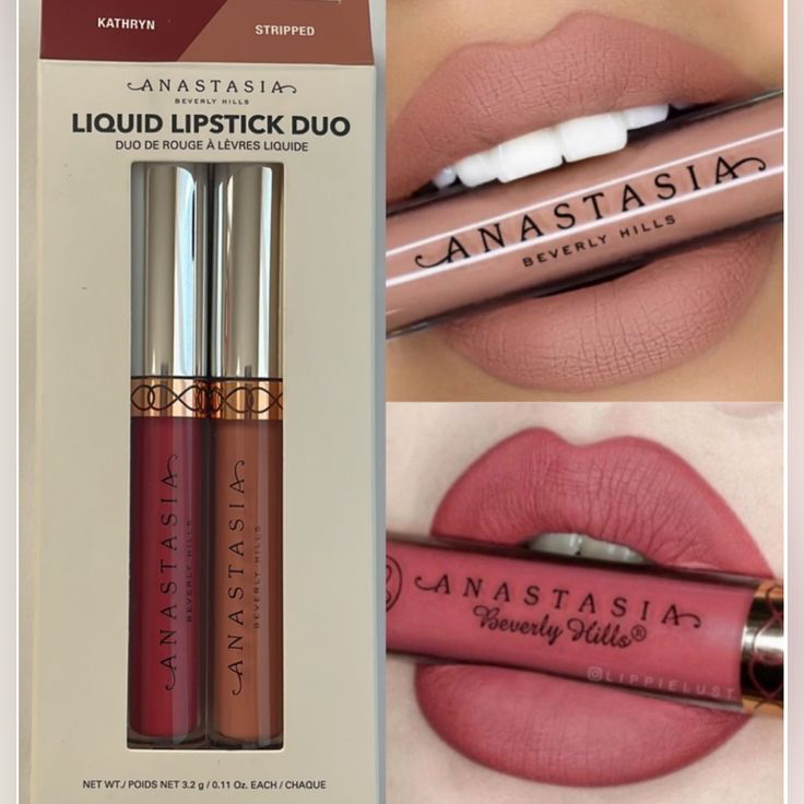 Anastasia Beverly Hills Liquid Lipstick Duo Kathryn - Stripped