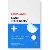 peach slices Acne spot dots