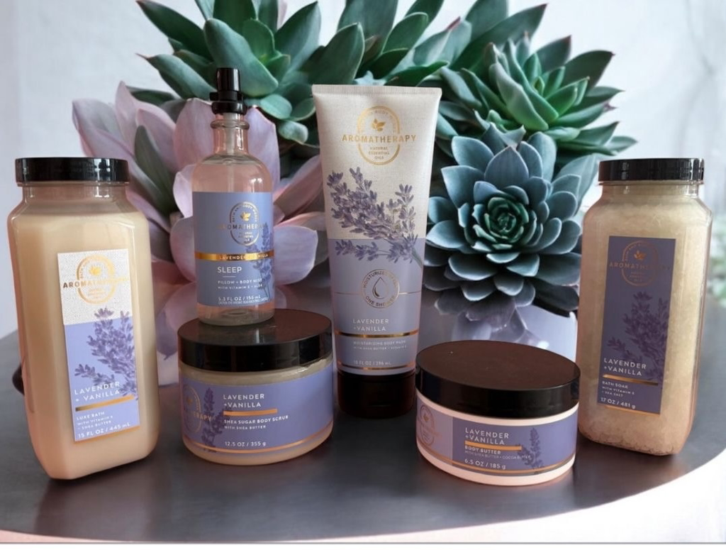 Bath & Body Works Aromatherapy Lavender + Vanilla Set