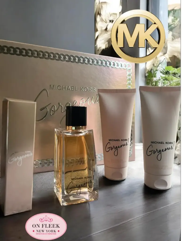 MICHAEL KORS Gorgeous Luxury set (EAU DE  Parfum 100 ml , EAU DE Parfum 10 ml , Shower gel 100 ml , body lotion 100 ml )