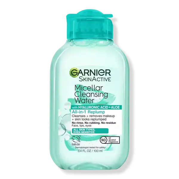 GARNIER  Micellar cleansing water with  Hyaluronic acid +Aloe  100 ml