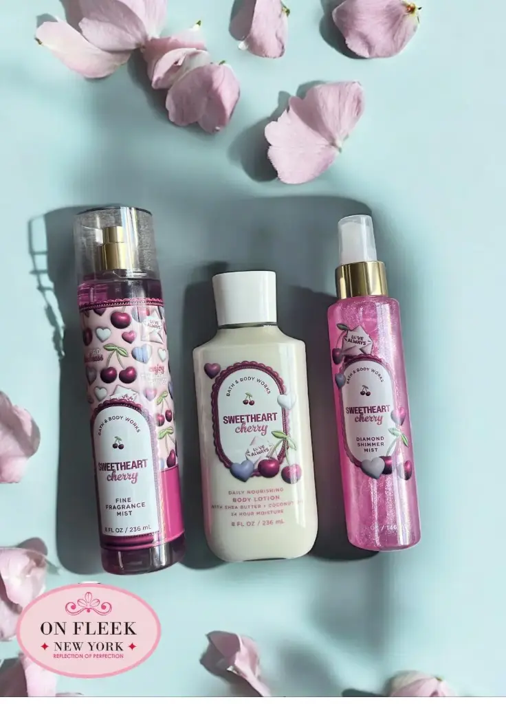 Bath & Body Works Sweetheart Cherry (Body mist, Diamond Shimmer, Body Lotion)