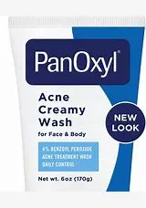 PanOxyl Acne Creamy Wash For Face and body 4% Benzoyl Peroxide 170 g 