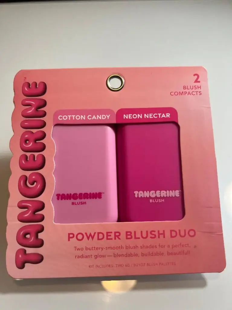 TANGERINE powder blush duo (cotton candy , neon nectar )