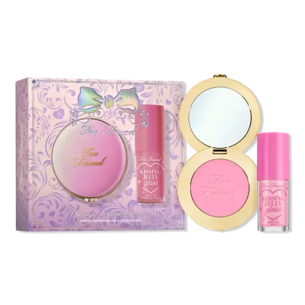 Too Faced Dream Alittle Dream  limited edition Blush & Gloss Set 
