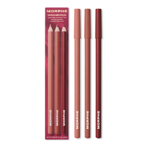 Morphe Mischievous signature lip pencil trio set