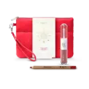 Kiko Milano Snow Kissed Holiday Set Unlimted double touch liquid lip color 01 Cinnamon, lip liner 12 