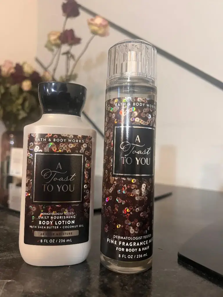 Bath & Body Works  A Toast To You (Body Lotion , Body Mist )Full size 