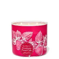 Bath & Body Works Strawberry pound cake 3 wick candle 