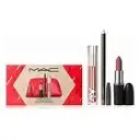  M.A.C Trending Tomorrow lip trio - Nude M.A.C.CXIMAL  Matte lipstick Whirl  , lip Gloss Air Spicy Champagene , Lip Pencil Whirl  