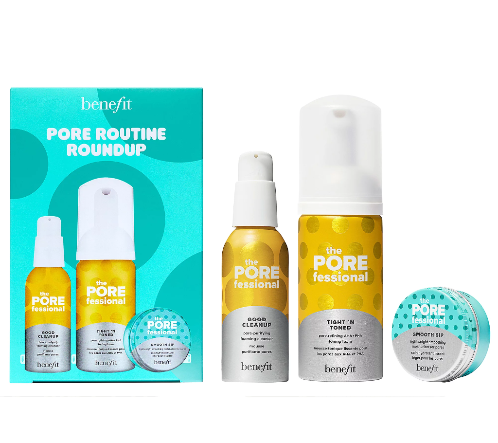 Benefit Cosmetics Pore Routine Roundup Mini Pore-Care Essentials Set