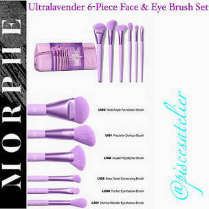 Morphe Ultra Lavender 6 Piece Brush Set