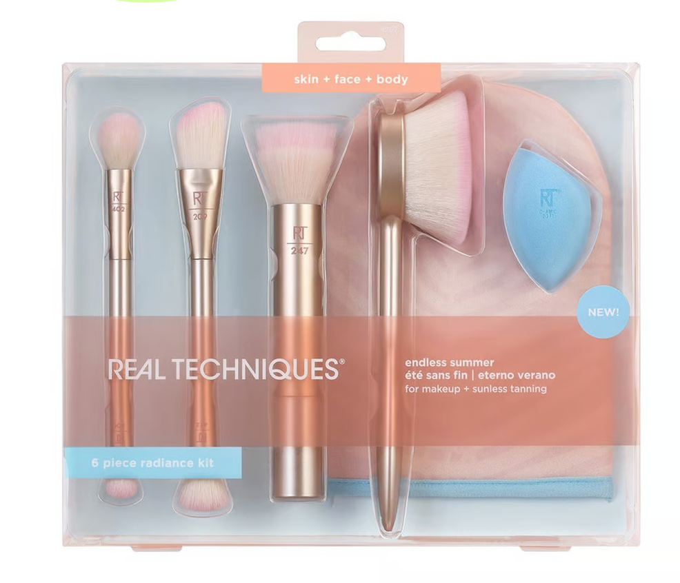 Real Techniques Endless Summer Skin  Face Body Bronzing Set