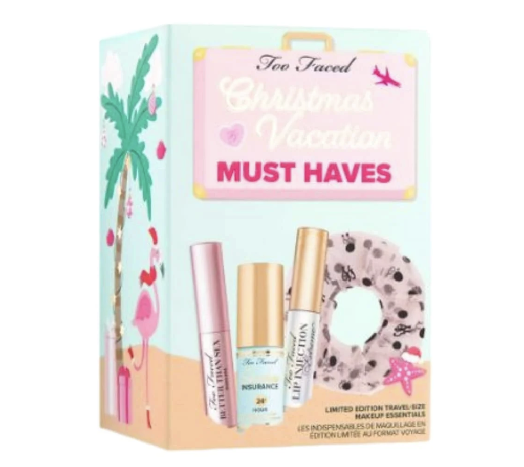 Too Faced Christmas Vacation Must Have Makeup Essentials