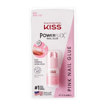 [731509834994] KISS Powerflex Pink Instant Nail Glue