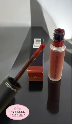 [773602567881] MAC Powderkiss Liquid Lip Color - 7 Devoted to Chili