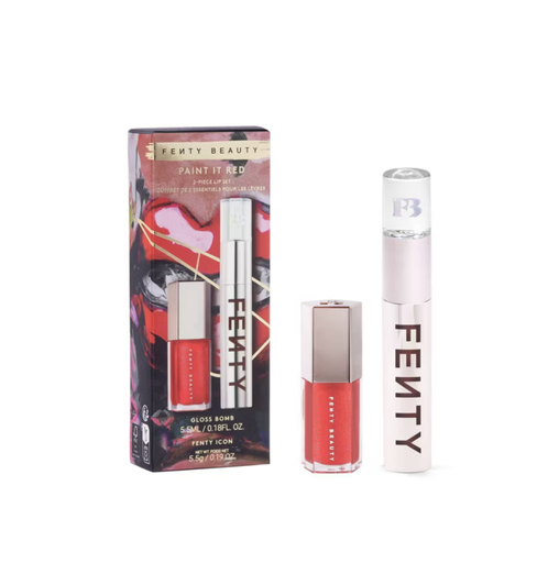 [840026676328] Fenty Beauty Snackz Paint It Red Lip Set
