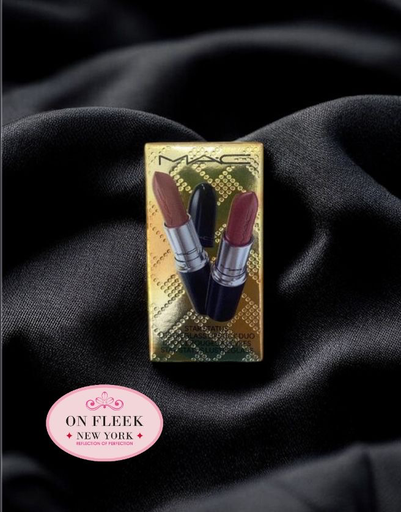 [773602719037] MAC Cosmetics Holiday Star Status Lustreglass Lipstick Duo Set