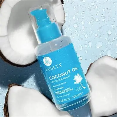 [857396004552] LUSETA coconut oil hair repair serum