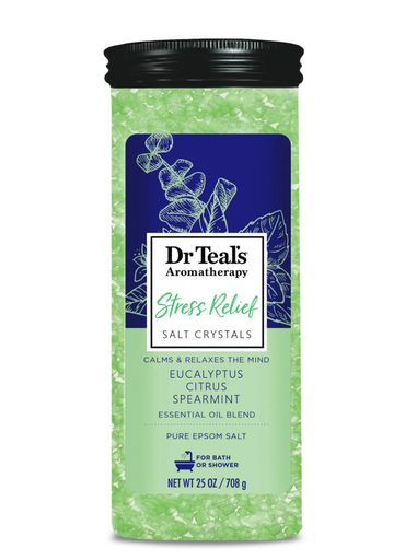 Dr Teal's Aromatherapy Stress Relief Salt Crystals - Eucalyptus  Citrus  & Spearmint