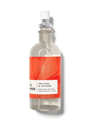 [0667557602431] Bath & Body Works Aromatherapy Recharge Energy Orange Ginger Oil Pillow Mist (copy)
