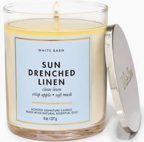 Bath & Body Works Single Wick Candle - Sun Drenched Linen