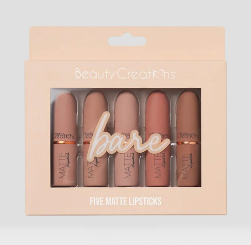 [667619536773] Beauty Creations matte bare lipstick set
