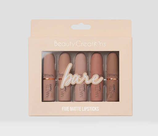 [667619536773] Beauty Creations matte bare lipstick set
