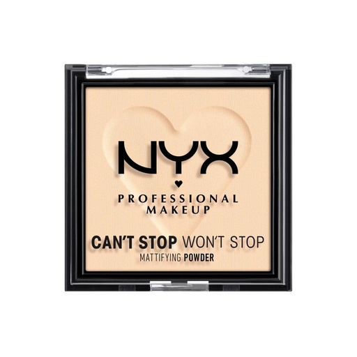 [800897004200] NYX Can't Stop Won't Stop Mattifying Lightweight Powder - Fair