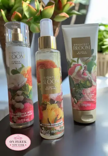 Bath & Body Works Brightest Bloom   Body Cream body mist , diamond shimmer mist set 