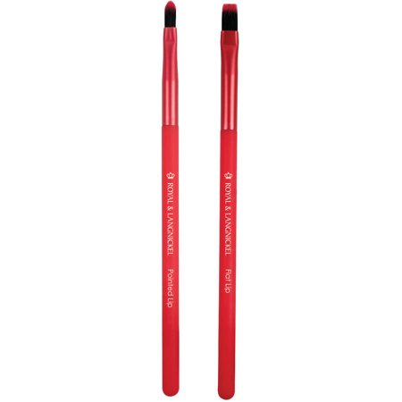 [090672356789] Moda EzGlam Lucious Lips Duo Makeup Brush Set, Red Lip Makeup Brushes