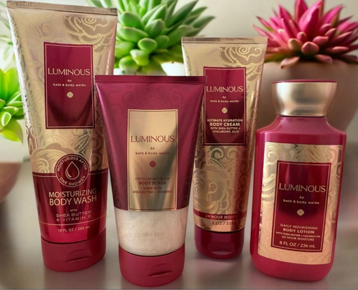 [BBW-Luminous4] Bath & Body Works Luminous 4 Piece Set 