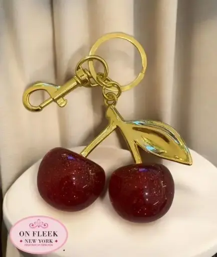 Shein Cherry Pendant Key chain- red