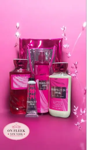 Bath & Body Works Perfect in pink (hand cream , shower gel, body lotion, body mist )