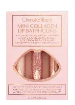 Charlotte Tilbury  Mini Collagen lip bath icons ( pillow talk medium , pillow talk original, rose )