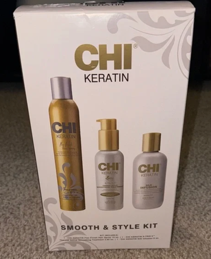 [633911868614] CHI KERATIN smooth & style kit