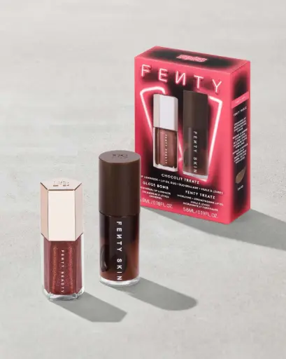 Fenty Beauty Chocolit Treatz gloss bomb ,Fenty Treatz duo lip set  