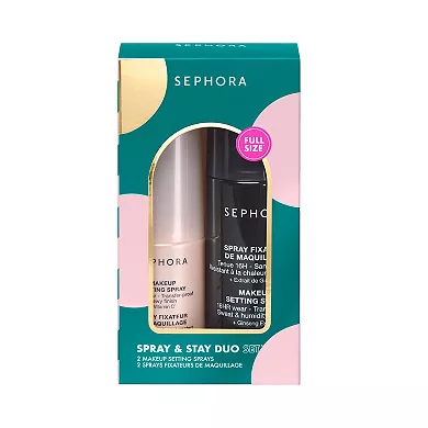 Sephora Spray and stay duo set full size 